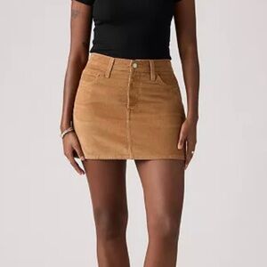 Levi's Camel Corduroy Mini Skirt
